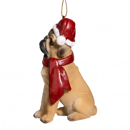 Toscano - Pug Holiday Dog Ornament Pet Decoration