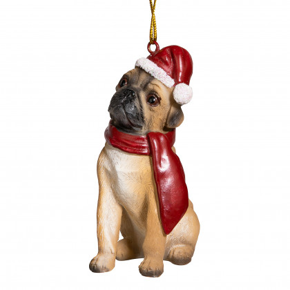 Toscano - Pug Holiday Dog Ornament Pet Decoration