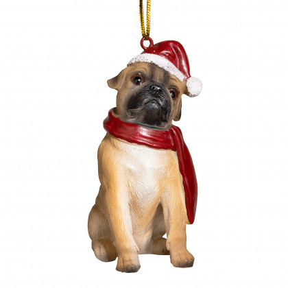 Toscano - Pug Holiday Dog Ornament Pet Decoration