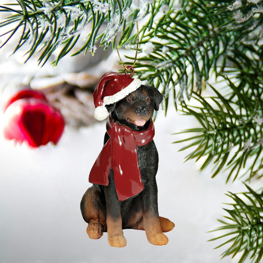 Toscano - Rottweiler Holiday Dog Ornament Pet Decoration