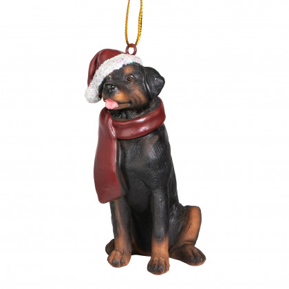 Toscano - Rottweiler Holiday Dog Ornament Pet Decoration