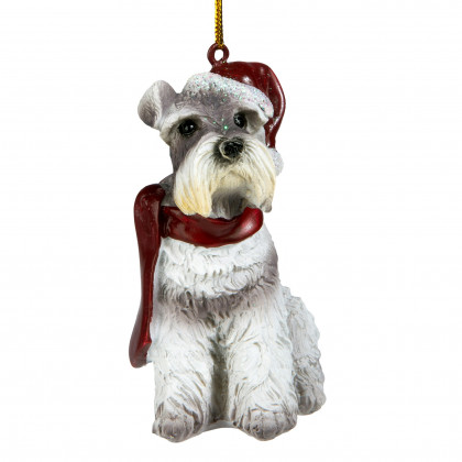 Toscano - Miniature Schnauzer Holiday Dog Ornament Pet Decoration