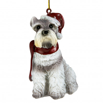 Toscano - Miniature Schnauzer Holiday Dog Ornament Pet Decoration