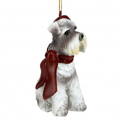 Toscano - Miniature Schnauzer Holiday Dog Ornament Pet Decoration