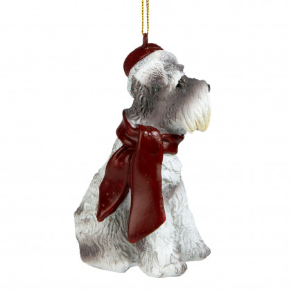 Toscano - Miniature Schnauzer Holiday Dog Ornament Pet Decoration