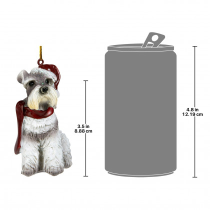 Toscano - Miniature Schnauzer Holiday Dog Ornament Pet Decoration