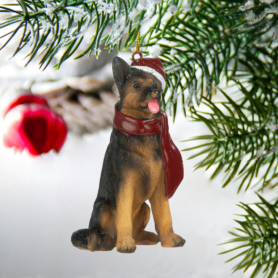 Toscano - German Shepherd Holiday Dog Ornament Pet Decoration