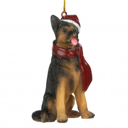 Toscano - German Shepherd Holiday Dog Ornament Pet Decoration