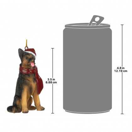 Toscano - German Shepherd Holiday Dog Ornament Pet Decoration