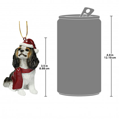 Toscano - Cavalier King Charles Spaniel Holiday Dog Ornament Pet Decoration