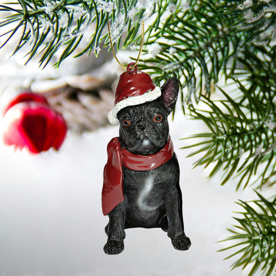 Toscano - French Bulldog Holiday Dog Ornament Pet Decoration