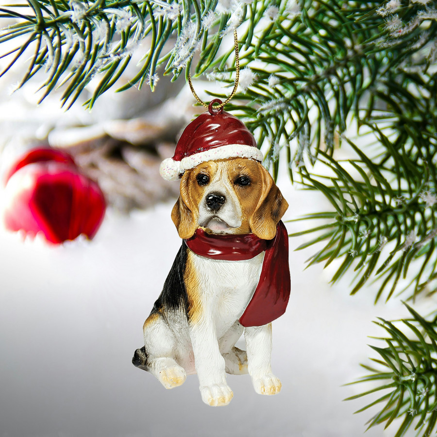 Toscano - Beagle Holiday Dog Ornament Pet Decoration