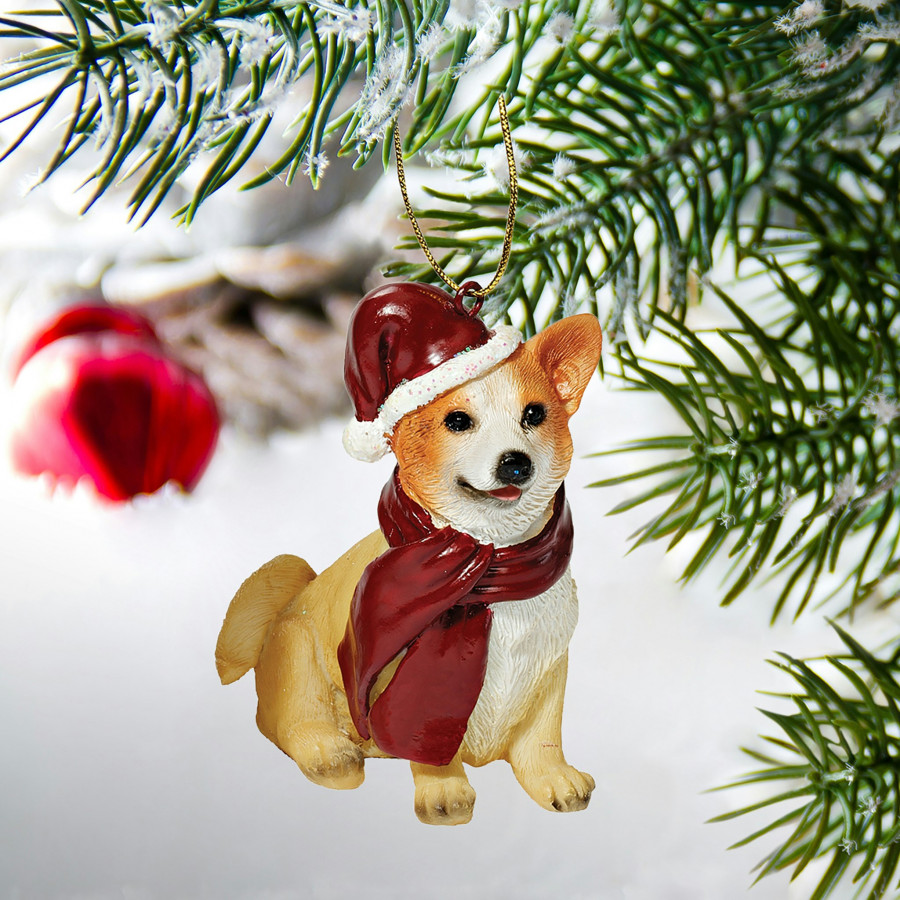 Toscano - Welsh Corgi Holiday Dog Ornament Pet Decoration