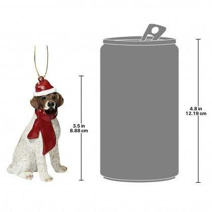 Toscano - Pointer Holiday Dog Ornament Pet Decoration