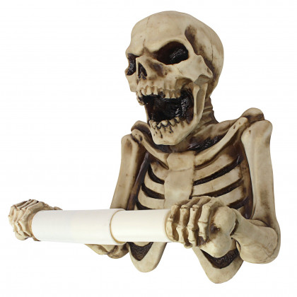 Toscano - Bone Dry Skeleton Bathroom Toilet Paper Holder