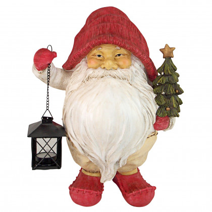 Toscano - Lighting Santa Path Whitey the Holiday Gnome Statue