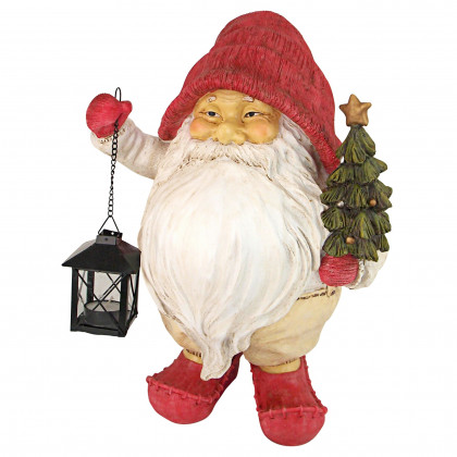 Toscano - Lighting Santa Path Whitey the Holiday Gnome Statue
