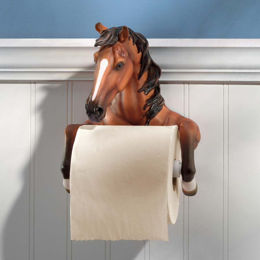 Toscano - Steady Stallion Bathroom Toilet Paper Holder