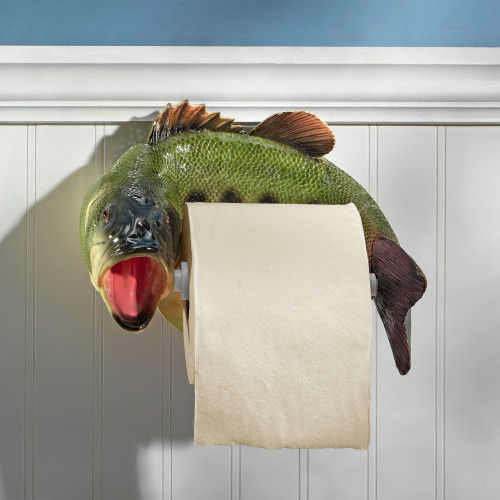 Toscano - Reeling Trout Bathroom Toilet Paper Holder