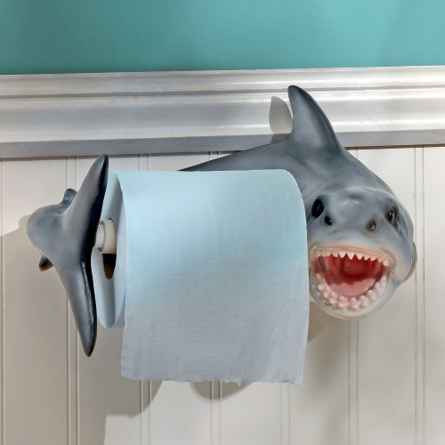Toscano - Shark Attack Bathroom Toilet Paper Holder
