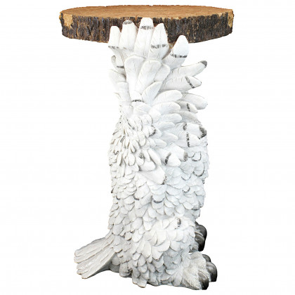 Toscano - Wisdom Owl Sculptural Side Table in Designer Resin