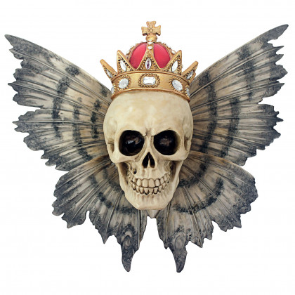 Toscano - Mortality Metamorphosis Death Skull Wall Sculpture