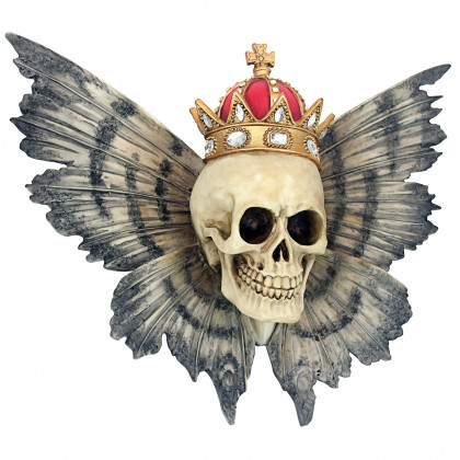 Toscano - Mortality Metamorphosis Death Skull Wall Sculpture