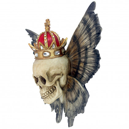 Toscano - Mortality Metamorphosis Death Skull Wall Sculpture
