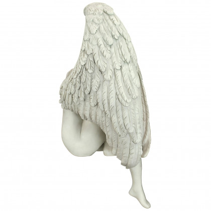 Toscano - The Anguished Angel Long-Winged Sitting Statue
