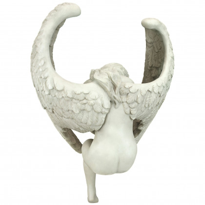 Toscano - The Anguished Angel Long-Winged Sitting Statue