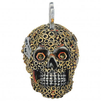 Toscano - Gear Head Nuts and Bolts Motor Skull Statue