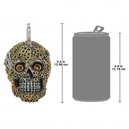 Toscano - Gear Head Nuts and Bolts Motor Skull Statue