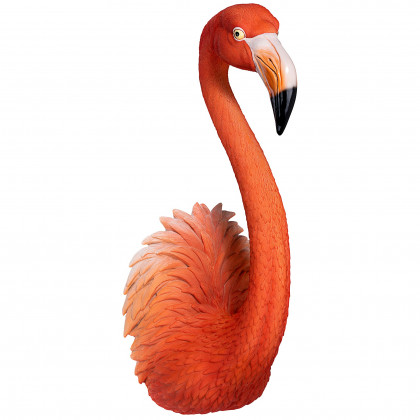 Toscano - Pink Flamingo Tropical Pop Culture Icon Wall Sculpture