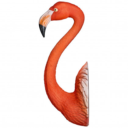 Toscano - Pink Flamingo Tropical Pop Culture Icon Wall Sculpture