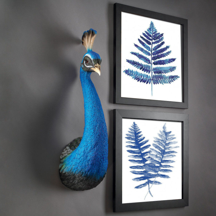 Toscano - Prized Peacock Trophy Wall Sculpture