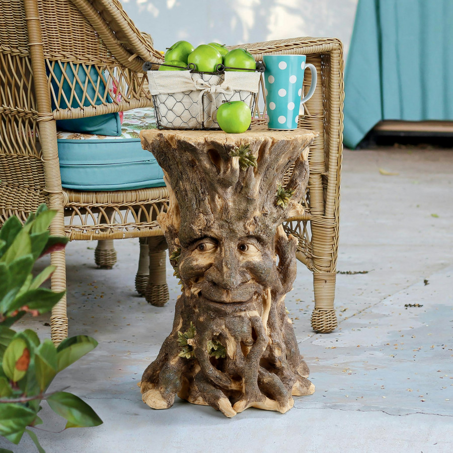Toscano - Craggy Bark Tree Ent Sculptural Side Table