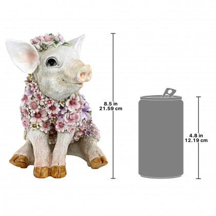 Toscano - Flower Power Pig Farm Animal Statue