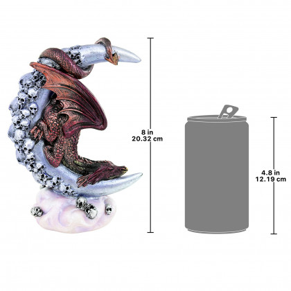 Toscano - Medieval Moonbeam Dragon Statue