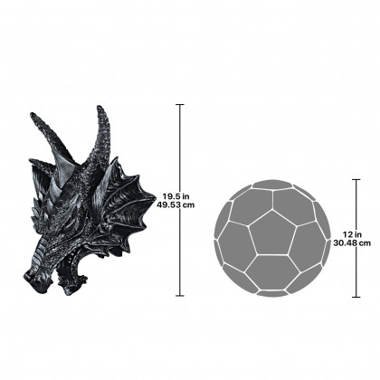 Toscano - Sir Lamorak Gothic Dragon Trophy Wall Sculpture
