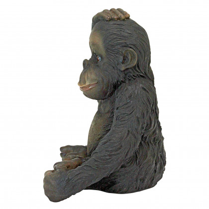 Toscano - Curly the Chimpanzee of the Jungle Funny Monkey Statue
