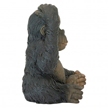Toscano - Curly the Chimpanzee of the Jungle Funny Monkey Statue