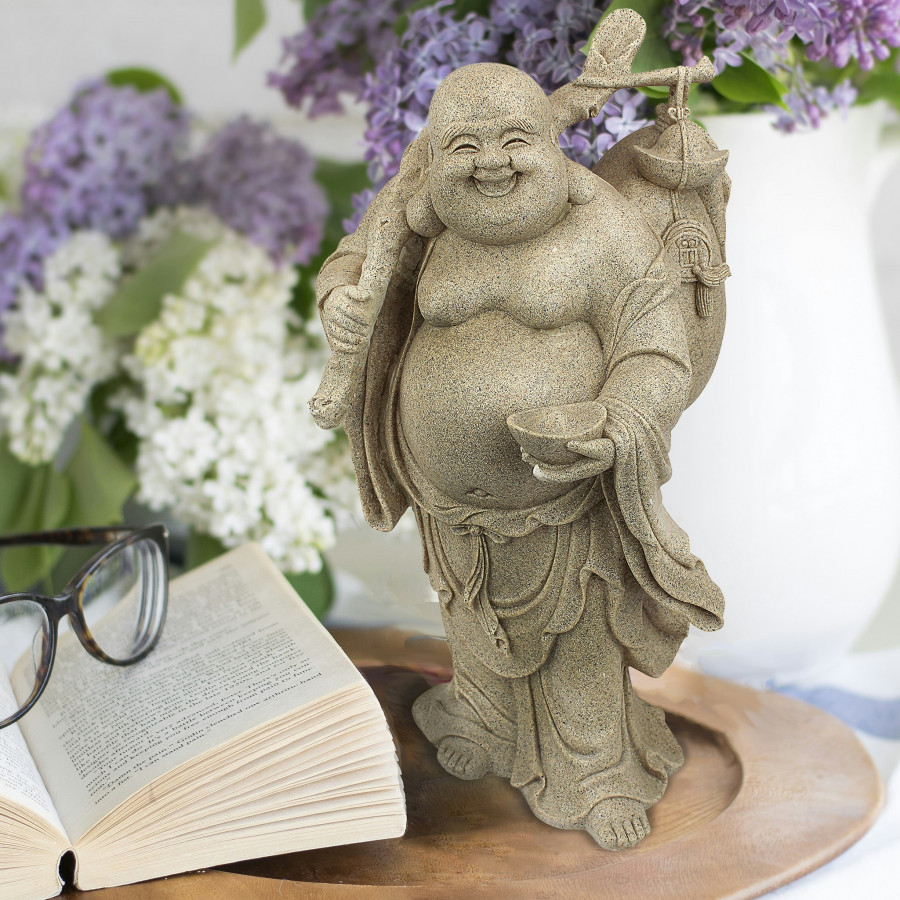 Toscano - Wandering Happy Hotei Buddha Statue