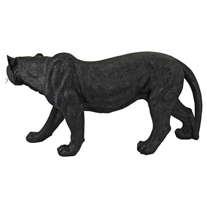 Toscano Shadowed Predator Black Panther Statue - Large