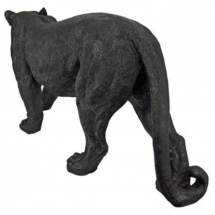 Toscano Shadowed Predator Black Panther Statue - Large