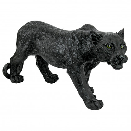 Toscano Shadowed Predator Black Panther Statue - Small