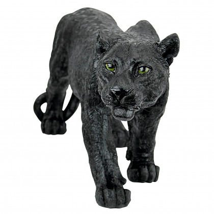Toscano Shadowed Predator Black Panther Statue - Small