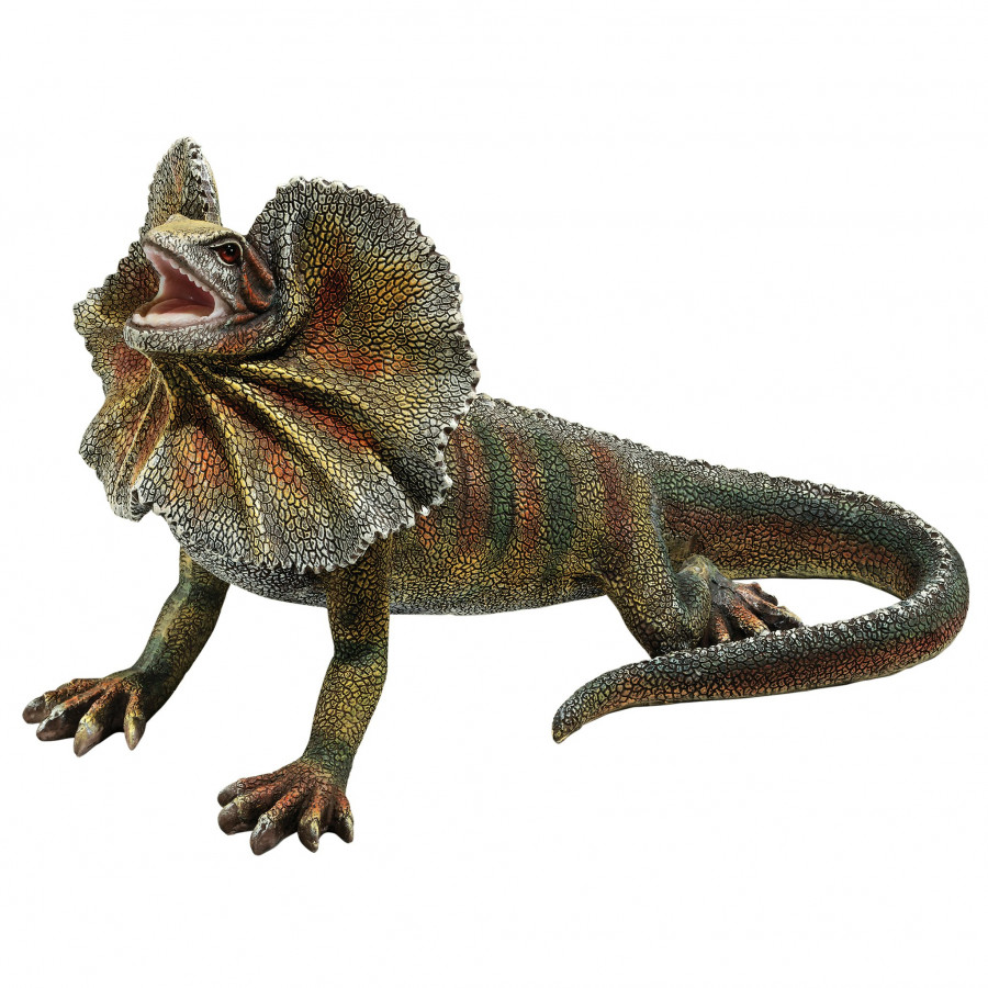 Toscano - Frilled-Neck Lizard Statue