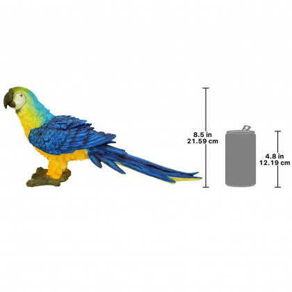 Toscano - Mortimer the Macaw Tropical Parrot Statue