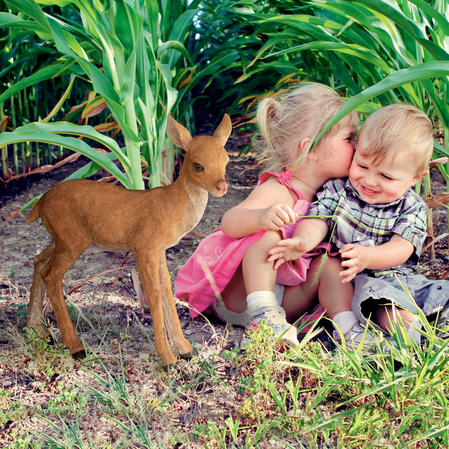 Toscano - Foraging Fawn Baby Deer Garden Statue