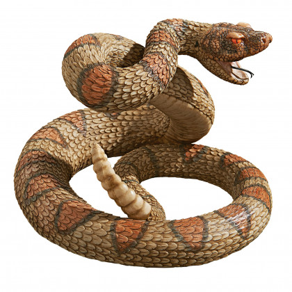 Toscano - Western Diamond Back Rattlesnake Statue